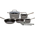T-Fal Grey Nonstick 10-piece Cookware Set