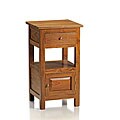 Reclaimed Teak 1-door/ 1-drawer Nightstand (India)