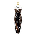 Brown Tie-dye Jungle Sarong (Indonesia)