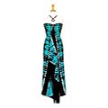 Baby Blue Tie-dye Plus-size Jungle Sarong (Indonesia)
