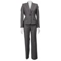 Anne Klein Women's Micro Plaid Pants Suit