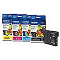 Genuine Brother LC61 4-pack Inkjet Cartridge Combo