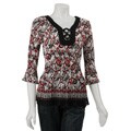 Nicola Women's Long-sleeve Double Ring Top