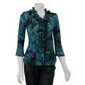 Nicola Women's Button-front Ruffled Shirt
