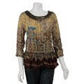 Nicola Women's Tiered Crinkle Top