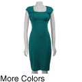 Calvin Klein Women's Cap Sleeve Ponte Dress
