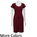 Calvin Klein Women's Short-sleeve Scoop-neck Sweater Dress