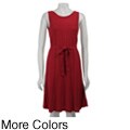 Calvin Klein Women's Belted Sweater Dress