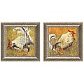 Maeve Harris 'Rooster' Framed Wall Art (Set of 2)