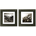 Hand-embellished 'Washed Ashore' Framed Wall Art (Set of 2)