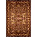 Manhasset Agra Brown Viscose Rug (3'2 x 4'7)