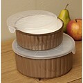 Sango Concepts Cocoa Covered Baking Bowls (Set of 2)