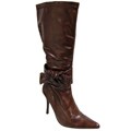 Glaze by Adi Women's Bow Accent High-heel Boots