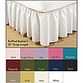 Poplin Ruffled 21-inch Drop Bedskirt