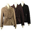 Esprit Women's Button-front Belted Single-breasted Quilted Jacket