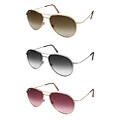 A.Kurtz 'Aviator' Unisex Metal Sunglasses
