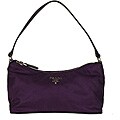 Prada Purple Mini Tessuto Saffino Designer Handbag