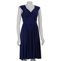 Evan Picone Women's Ruched Matte Jersey Dress