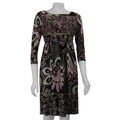 Evan Picone Women's 3/4-sleeve Matte Jersey Dress