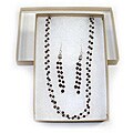 Silver Garnet Necklace/ Earrings Set (Thailand)