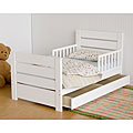 Modena Modern White Toddler Bed