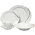 Ritz Black and White 20-piece Dinnerware Set (Service for Four)