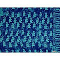 Blue/ Turquoise Elephant Print Sarong (Indonesia)