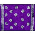 Purple/ White Sun Celestial Print Sarong (Indonesia)
