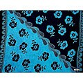 Hibiscus Aqua and Black Sarong (Indonesia)