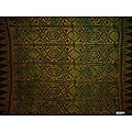 Handmade Green Abstract Tribal Sarong (Indonesia)