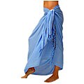 Solid Light Blue Sarong (Indonesia)