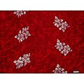Women's Hibiscus Flower Burgundy Sarong (Indonesia)
