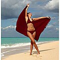 Solid Burgundy Sarong (Indonesia)