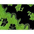 Hibiscus Lime Green/ Black Hi-7 Sarong (Indonesia)