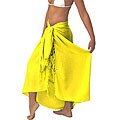 Women's Solid Yellow Sarong (Indonesia)