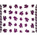 Hibiscus Purple/ White Hi-41 Sarong (Indonesia)