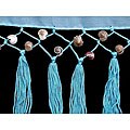 Sheer Light Blue Rayon Sarong (Indonesia)