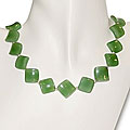 Sterling Silver Green Aventurine Necklace