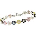 Sterling Silver Multi-color Gemstone Bracelet