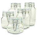 Bormioli Rocco Fido Glass Canning Jars (Set of 5)