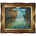 Claude Monet 'Autumn at Argenteuil' Hand-painted Oil on Canvas