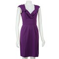 Tiana B Women's Surplice Wrap Ruffle Dress
