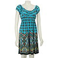 Tiana B. Women's Paisley Border Dress