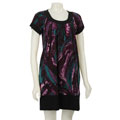 Tiana B. Women's Abstract Pattern Trapeze Dress