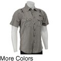 X-Ray Men's Short-sleeve Military Woven Shirt