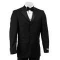 Kenneth Cole Slim Collection Men's 3-button Black Tuxedo