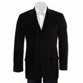 Adolfo Men's 3-button Black Stripe Velvet Sportcoat