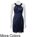 Connected Apparel Women's Retro Crushed Twist Dress