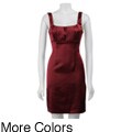 Connected Apparel Women's Crushed Satin Dress