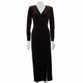 Connected Apparel Women's Long Velvet Dress